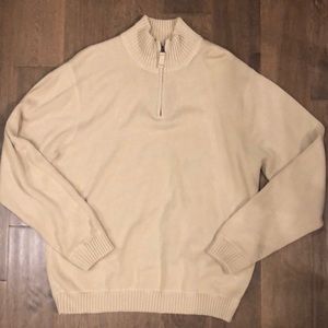 Eddie Bauer cotton 1/4 zip sweater